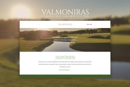 Zemnieku saimniecības “Valmoniras” mājaslapas izstrāde